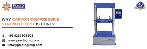 Why carton compressive strength test i